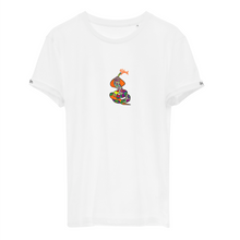 Load image into Gallery viewer, Sssmile 🐍- organic cotton embroidered unisex T-shirt

