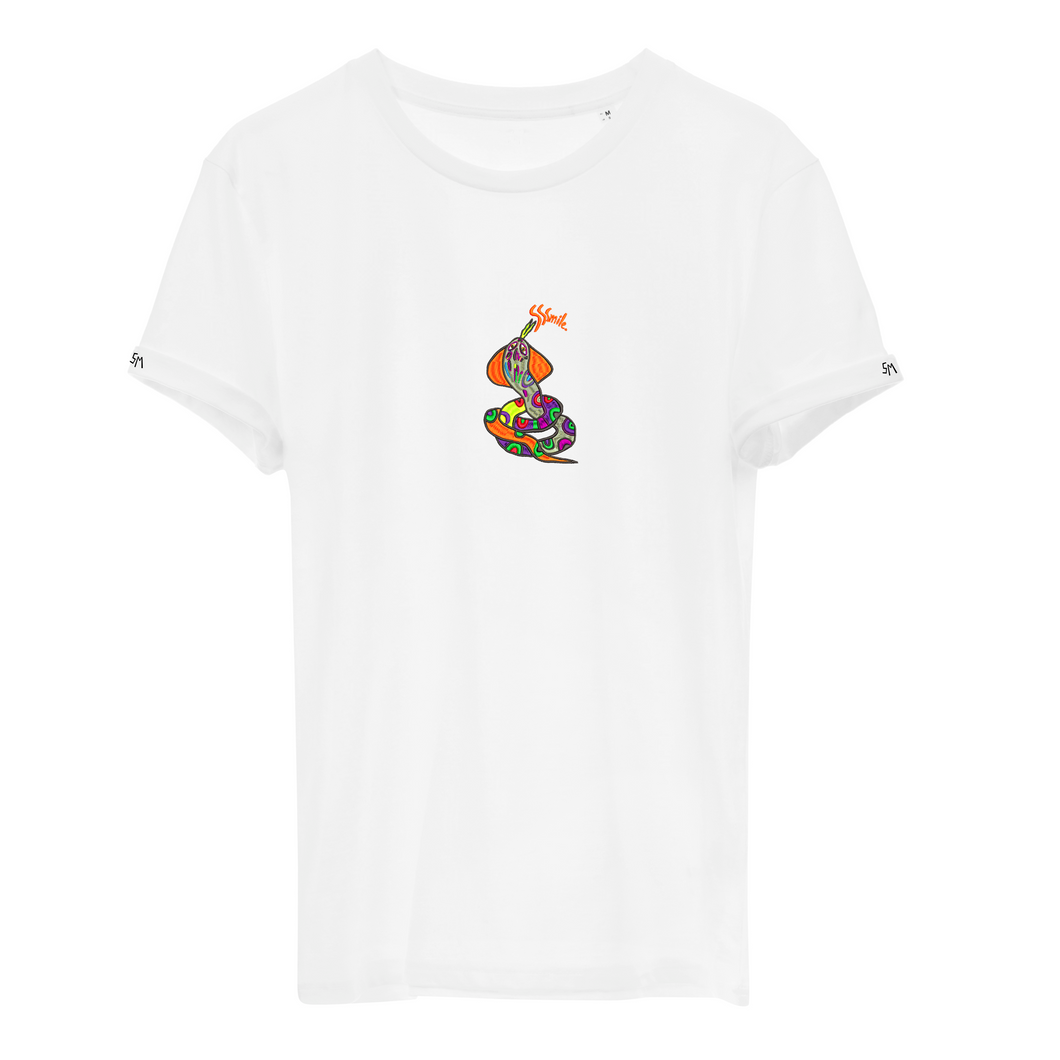 Sssmile 🐍- organic cotton embroidered unisex T-shirt