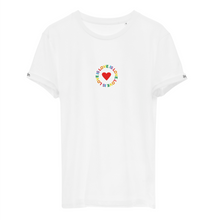 Load image into Gallery viewer, LOVEISLOVE❤️ - organic cotton embroidered unisex T-shirt
