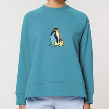 Load image into Gallery viewer, Go with the floe! 🐧-THE WOMEN&#39;S OVERSIZED CREW NECK SWEATSHIRT

