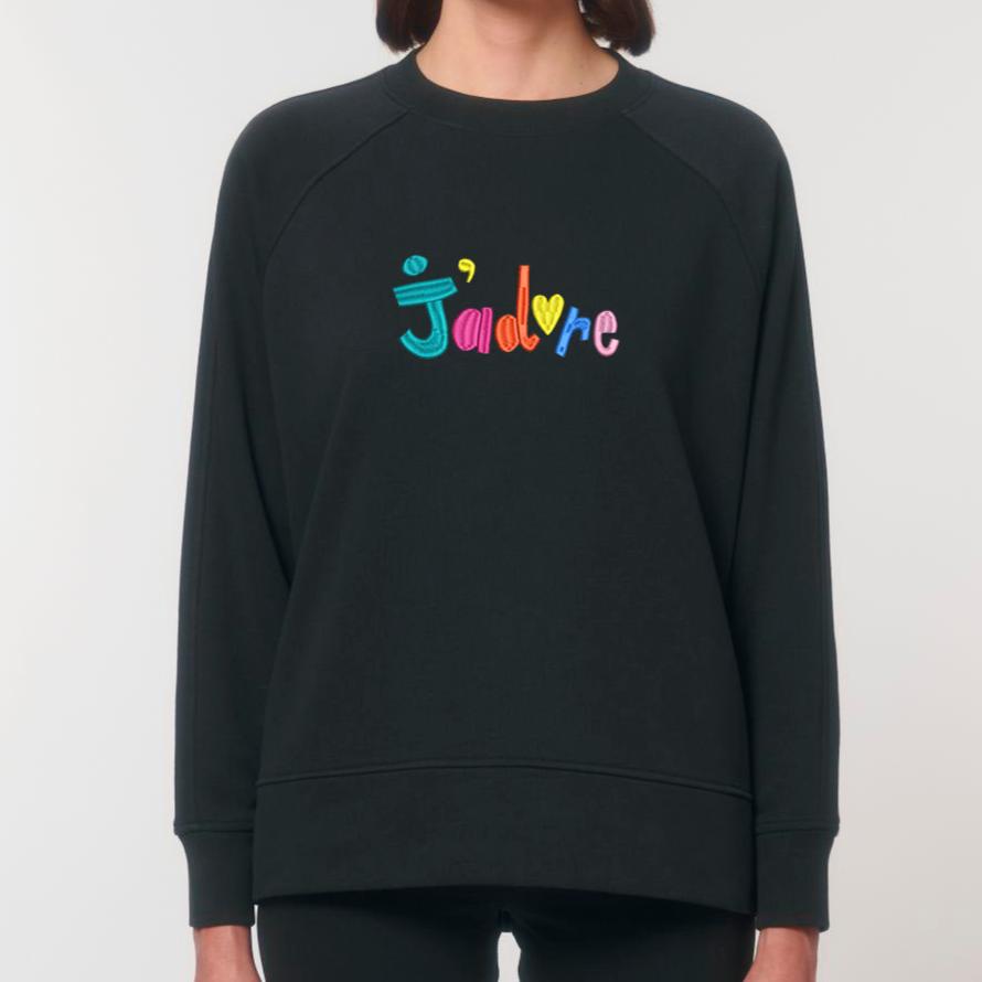 J'adore - THE WOMEN'S OVERSIZED CREW NECK SWEATSHIRT