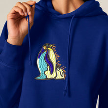Load image into Gallery viewer, Go with the floe!- Embroidered women&#39;s hoodie sweatshirt
