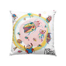 Load image into Gallery viewer, Bugs quirky cushion - print
