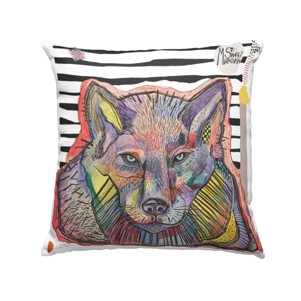 Wolf quirky cushion
