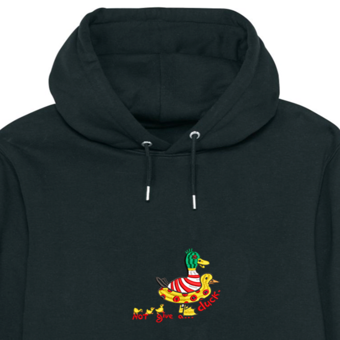 Not give a...duck. - Embroidered UNISEX hoodie