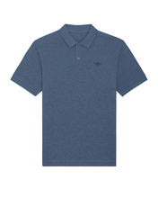 Load image into Gallery viewer, Bee 🐝 - THE UNISEX POLO -  (blue COLOURS)
