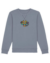 Load image into Gallery viewer, MOO - Embroidered UNISEX GARMENT DYED CREW NECK SWEATSHIRT
