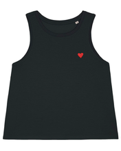 Load image into Gallery viewer, 💗- Embroidered women&#39;s CROPPED TANK TOP
