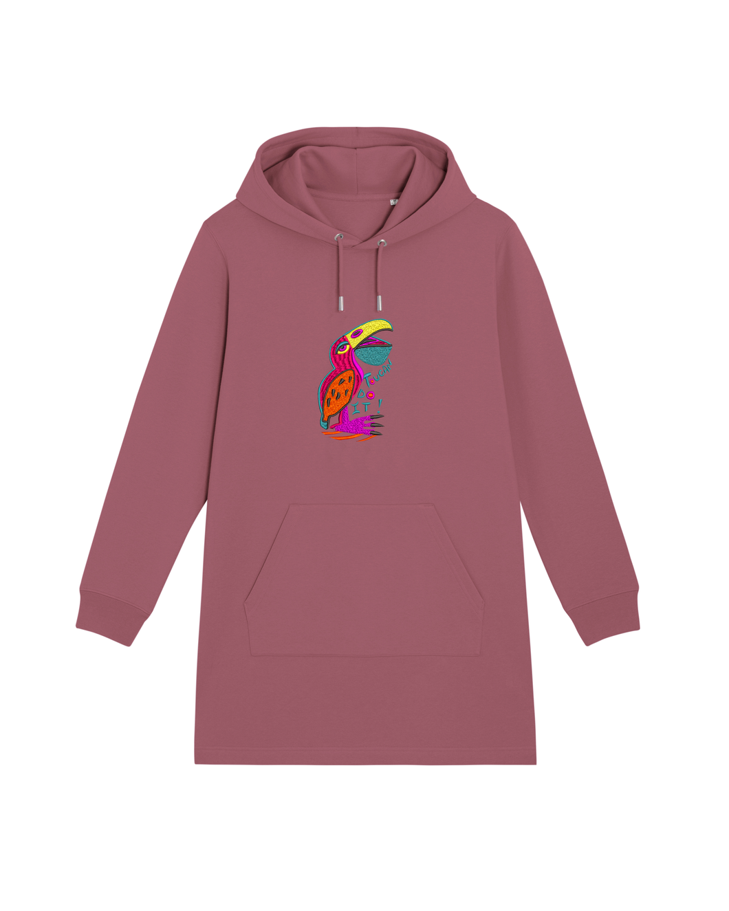 TOUCAN do it! 🐦- Embroidered WOMEN'S HOODIE DRESS