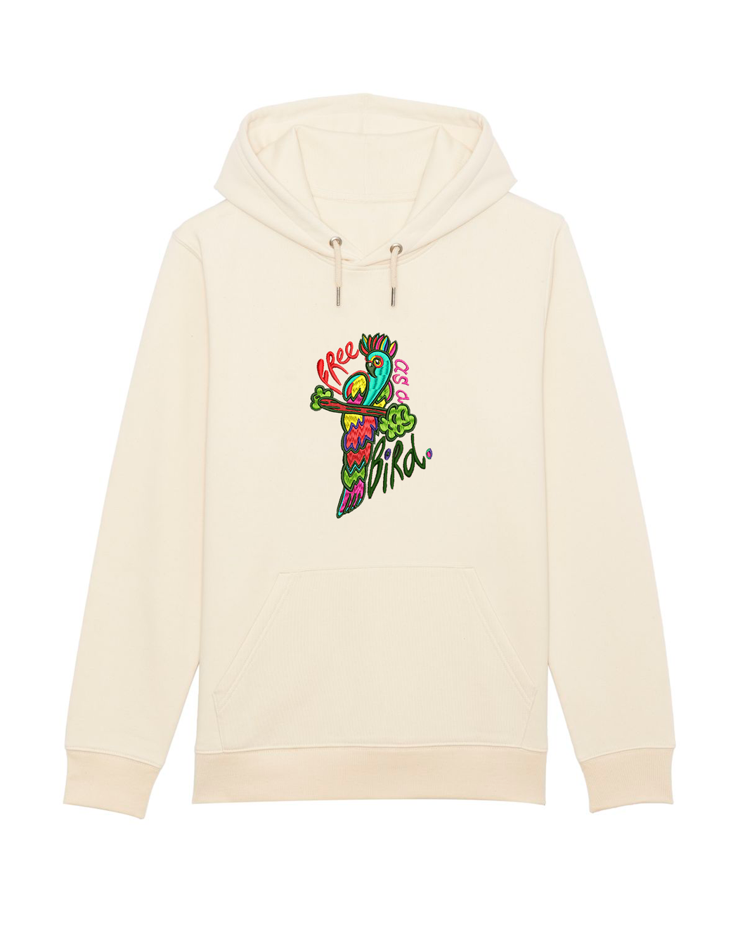 FREE AS A BIRD. 🦜- Embroidered UNISEX hoodie