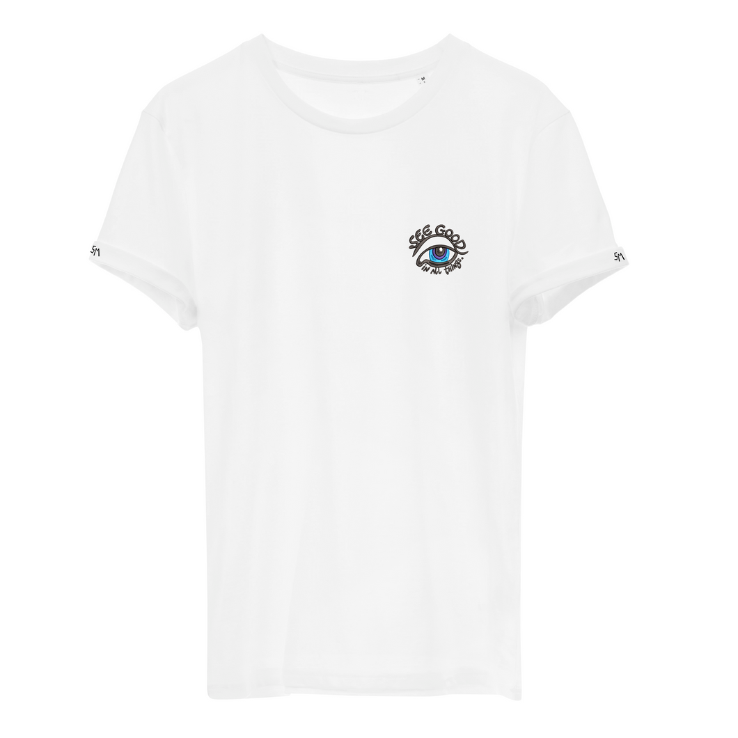 SEE GOOD in all things - Embroidered unisex T-shirt