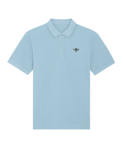 Load image into Gallery viewer, Bee 🐝 - THE UNISEX POLO -  (blue COLOURS)
