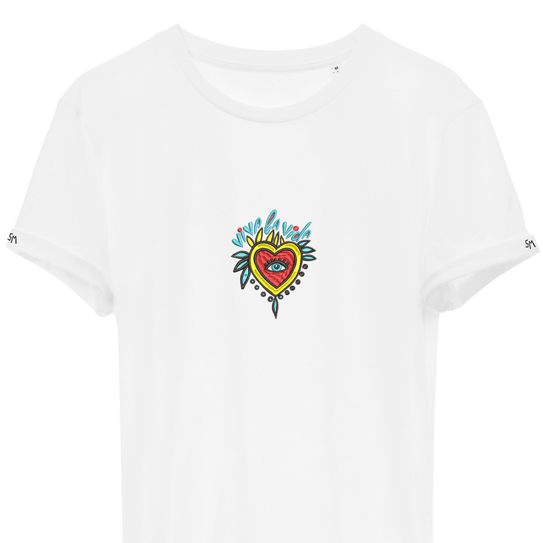 VIVA LA VIDA - Embroidered unisex T-shirt