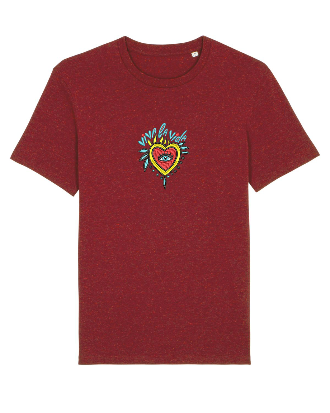 VIVA LA VIDA -  Embroidered women's t-shirt