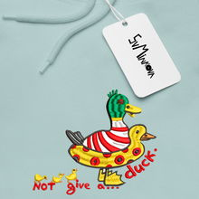 Load image into Gallery viewer, Not give a...duck.- Embroidered UNISEX hoodie
