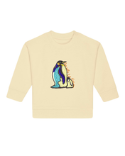Load image into Gallery viewer, Go with the floe! 🐧- Embroidered BABIES&#39; SWEATSHIRT
