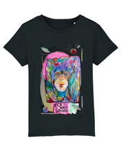 Load image into Gallery viewer, Chimp organic cotton print kids tshirt

