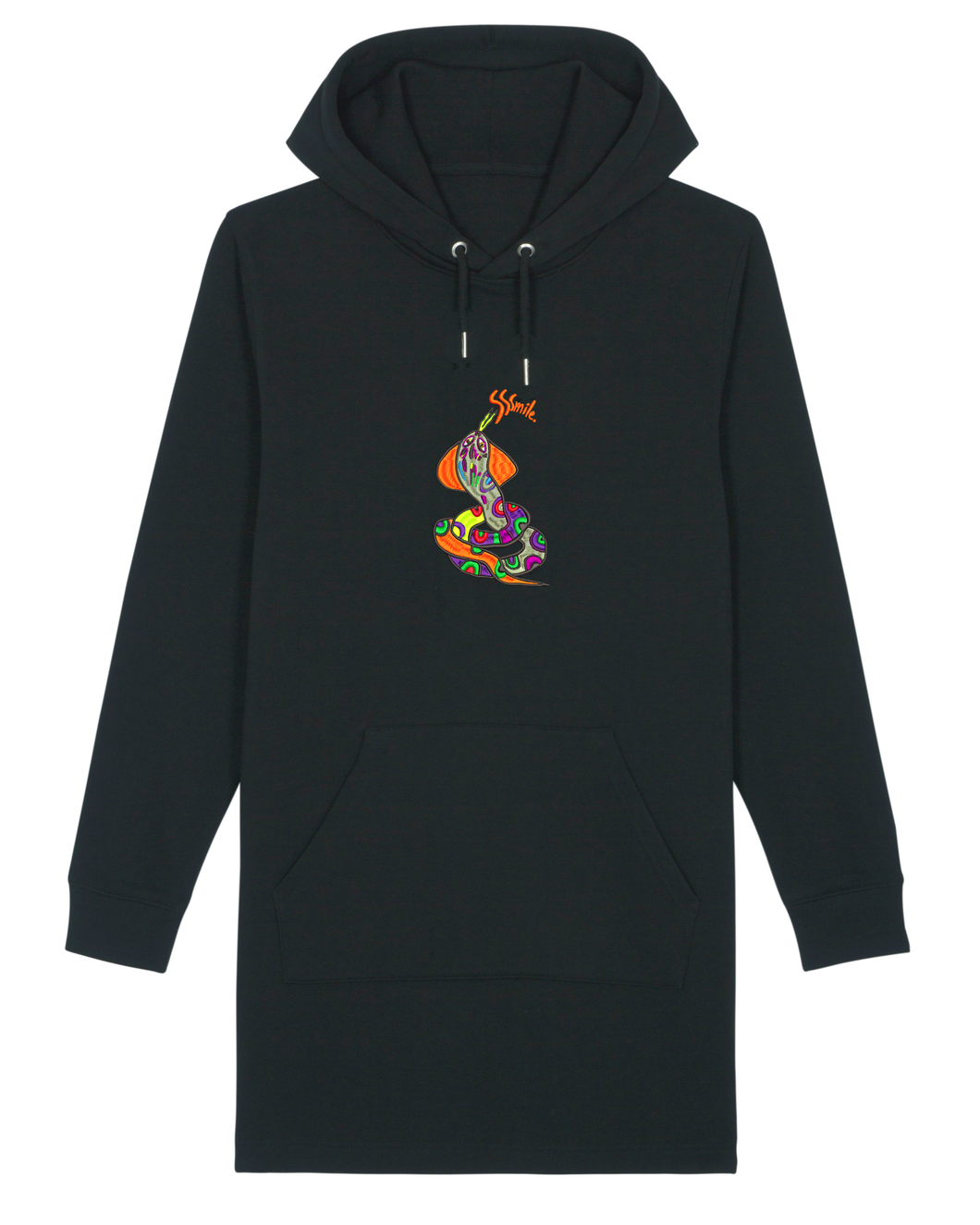 Sssmile 🐍 - Embroidered WOMEN'S HOODIE DRESS