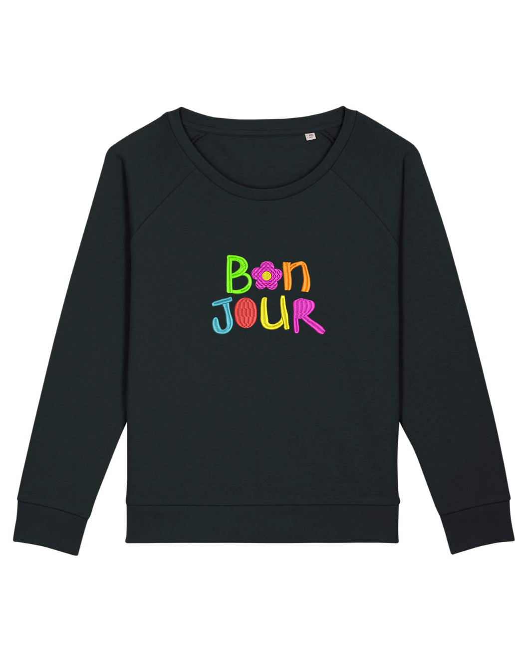 B🌸N JOUR- Embroidered WOMEN'S RELAXED FIT SWEATSHIRT