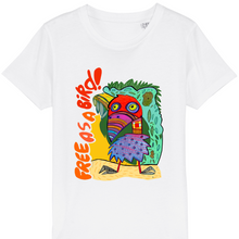 Load image into Gallery viewer, Free as a bird kids tshirt
