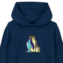 Load image into Gallery viewer, Go with the floe! 🐧 - Embroidered UNISEX KIDS hoodie - OUTLET🔴
