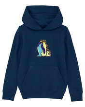 Load image into Gallery viewer, Go with the floe! 🐧 - Embroidered UNISEX KIDS hoodie - OUTLET🔴
