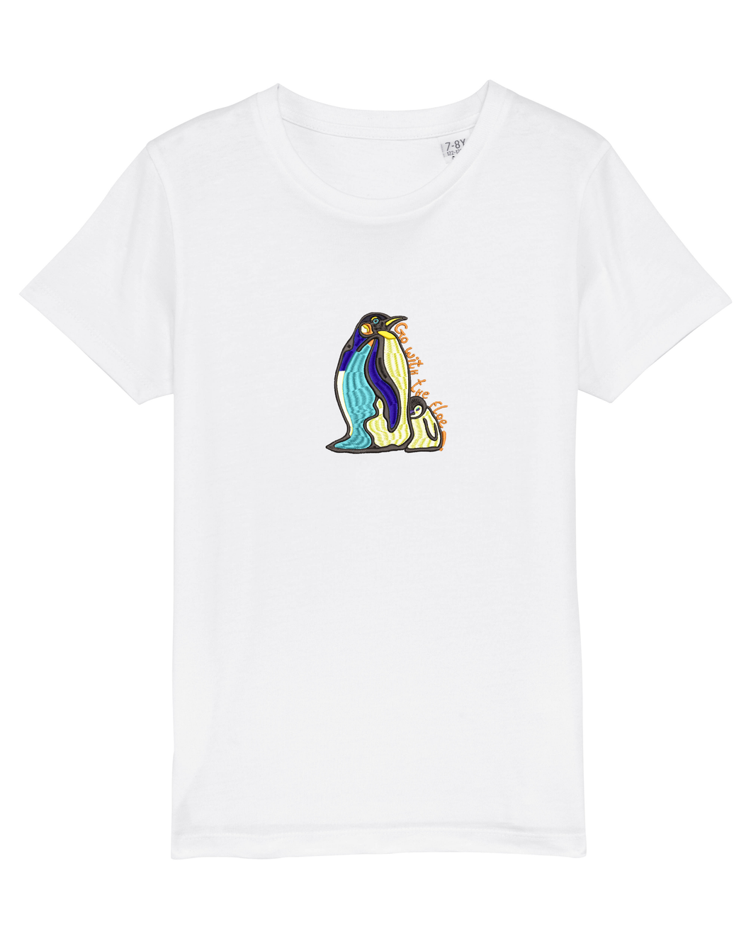 Go with the floe! 🐧- Embroidered kids tshirt