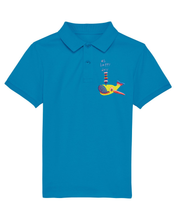 Load image into Gallery viewer, Oh happy day! 🐳 - Embroidered kids mini polo tshirt - OUTLET🔴
