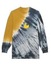 Load image into Gallery viewer, Quack, Quack 🦆 -  Embroidered UNISEX TIE AND DYE CREW NECK SWEATSHIRT
