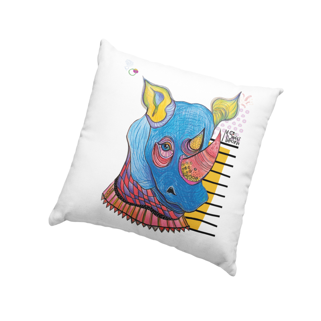 Rhino quirky cushion