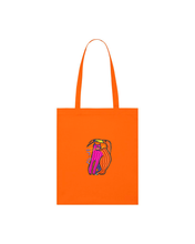 Load image into Gallery viewer, Meow 🐈 Embroidered light woven tote
