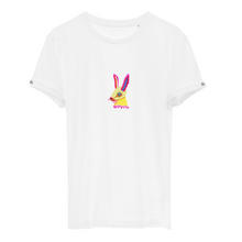 Load image into Gallery viewer, BUNNY 🐰 - organic cotton embroidered unisex T-shirt
