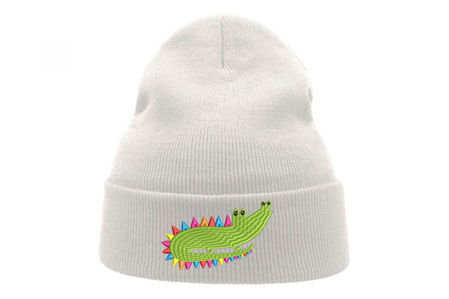 See you later, alligator...🐊after while, crocodile... - Embroidered classic shaped recycled polyester beanie