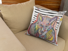 Load image into Gallery viewer, Wolf quirky cushion

