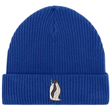 Load image into Gallery viewer, Penguin 🐧 – Organic Cotton Embroidered Beanie
